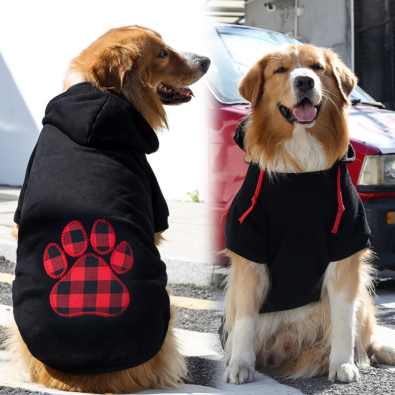 Fall And Winter Fleece Zipper Pocket Sweater For Large, Med And Small Dogs or Cats