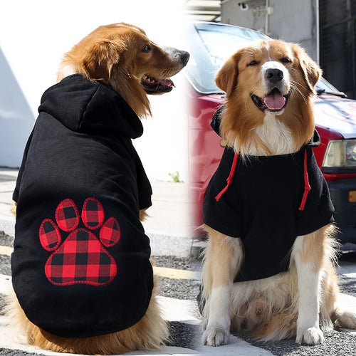 Fall And Winter Fleece Zipper Pocket Sweater For Large, Med And Small Dogs or Cats