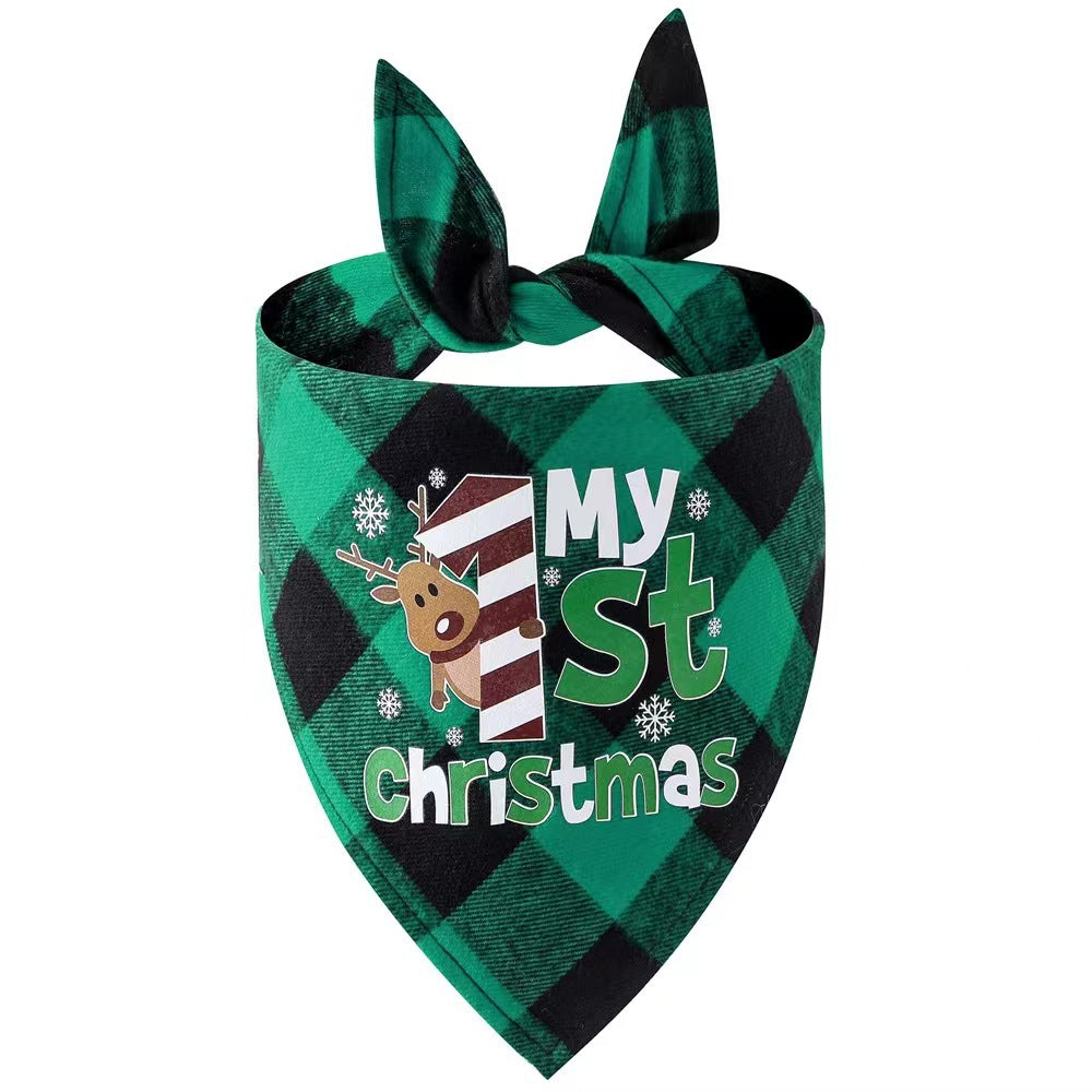 Festive Holiday Small, Medium, and Large Dog & Cat Bandanas