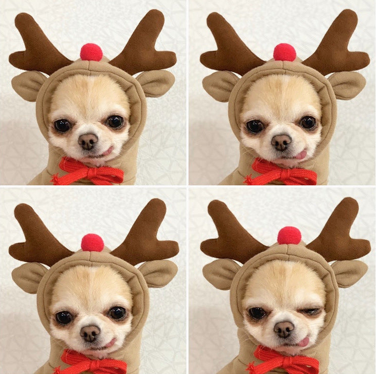 Festive Sweatshirt Fleece Hoodle for Small Medium-Sized Dogs Cats