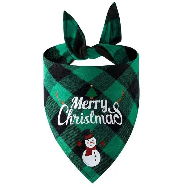 Festive Holiday Small, Medium, and Large Dog & Cat Bandanas