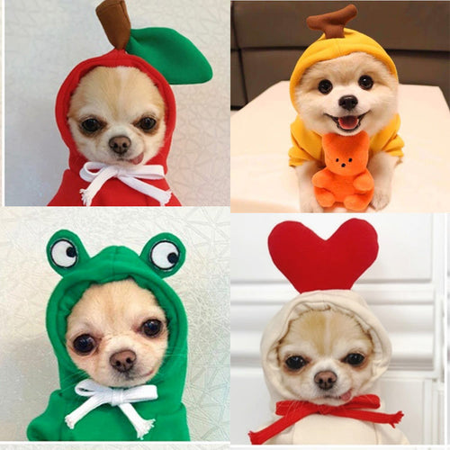 Festive Sweatshirt Fleece Hoodle for Small Medium-Sized Dogs Cats