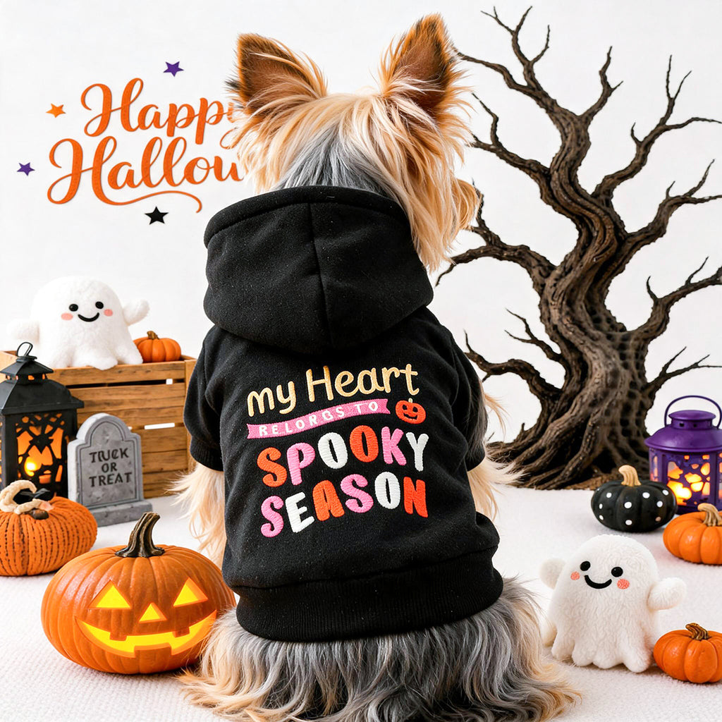 Halloween Embroidered Hoodie for Dogs and Cats