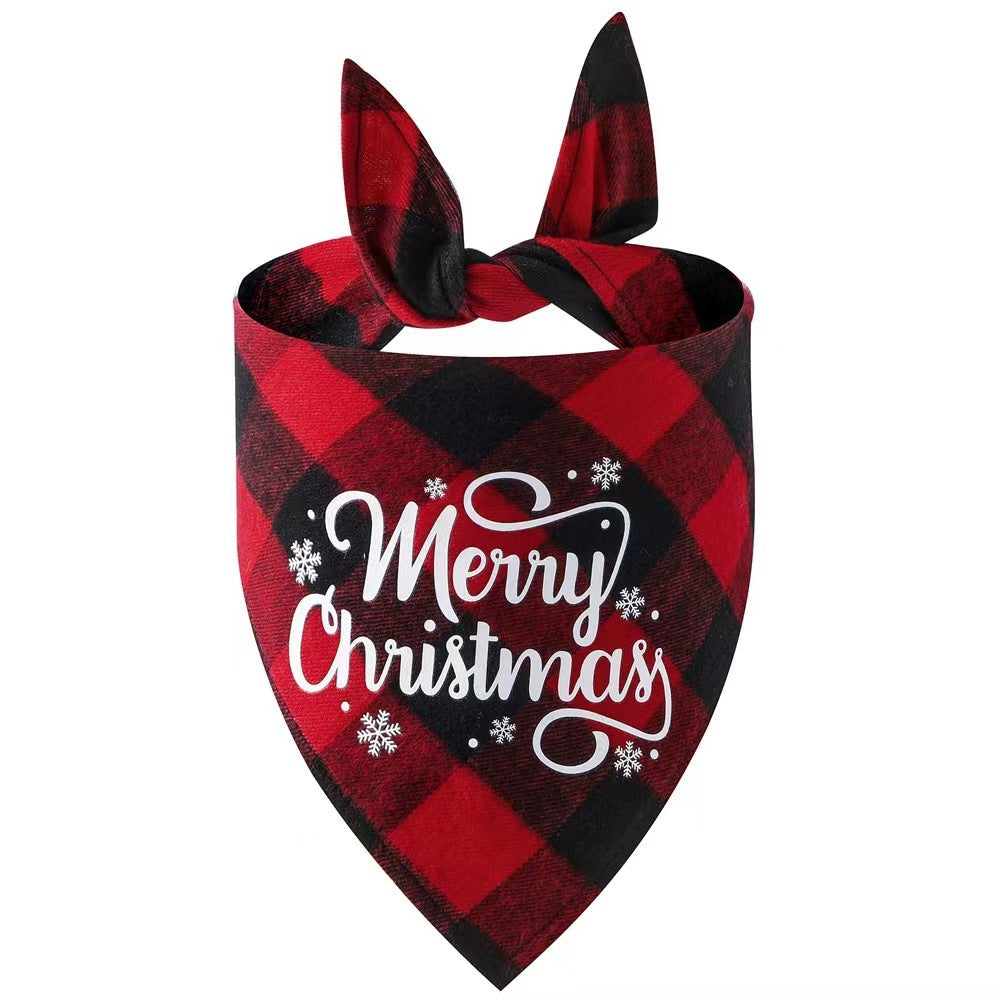 Festive Holiday Small, Medium, and Large Dog & Cat Bandanas