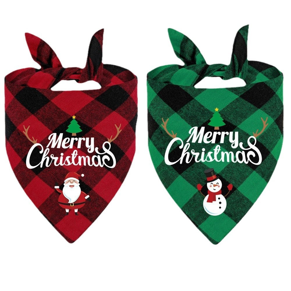 Festive Holiday Small, Medium, and Large Dog & Cat Bandanas
