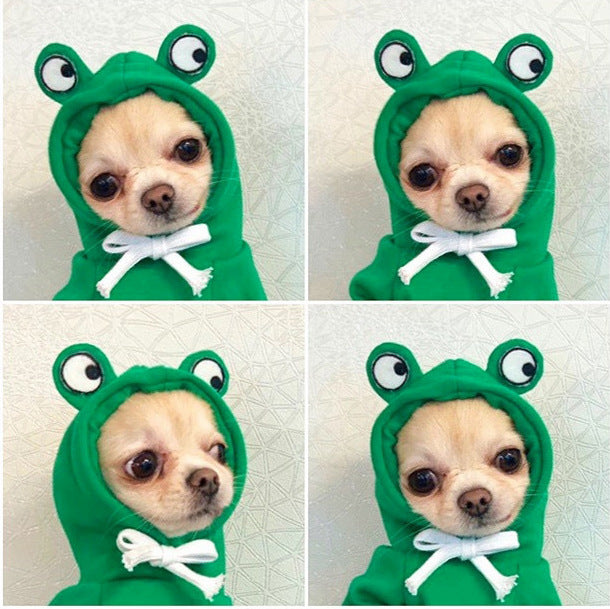 Festive Sweatshirt Fleece Hoodle for Small Medium-Sized Dogs Cats