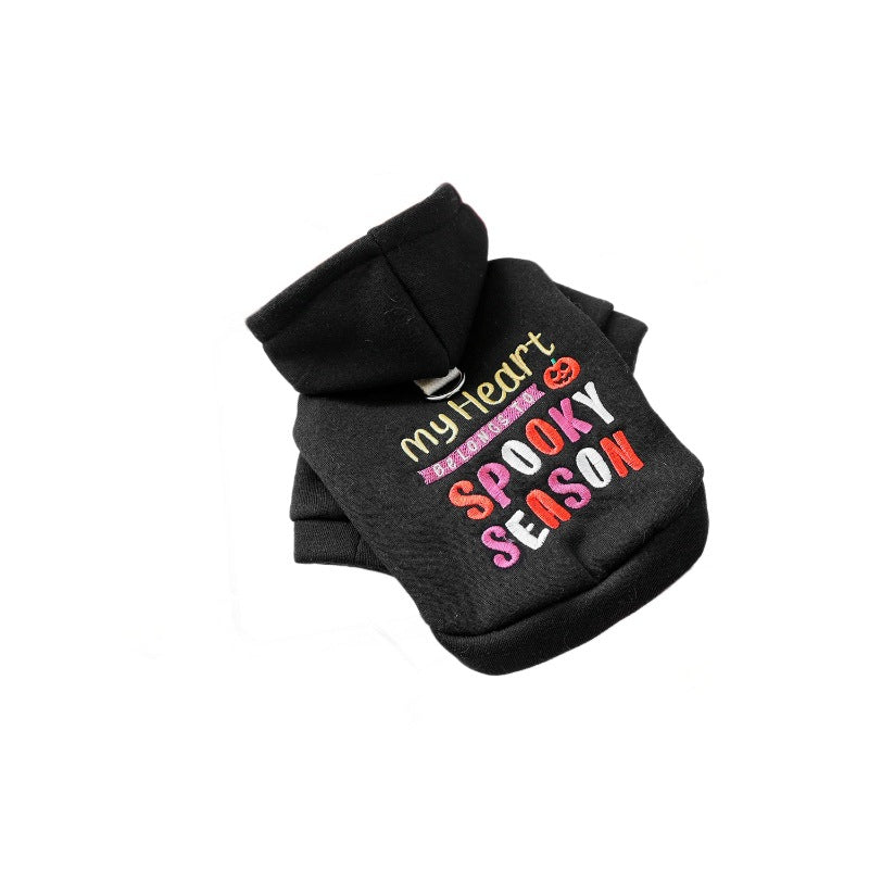 Halloween Embroidered Hoodie for Dogs and Cats