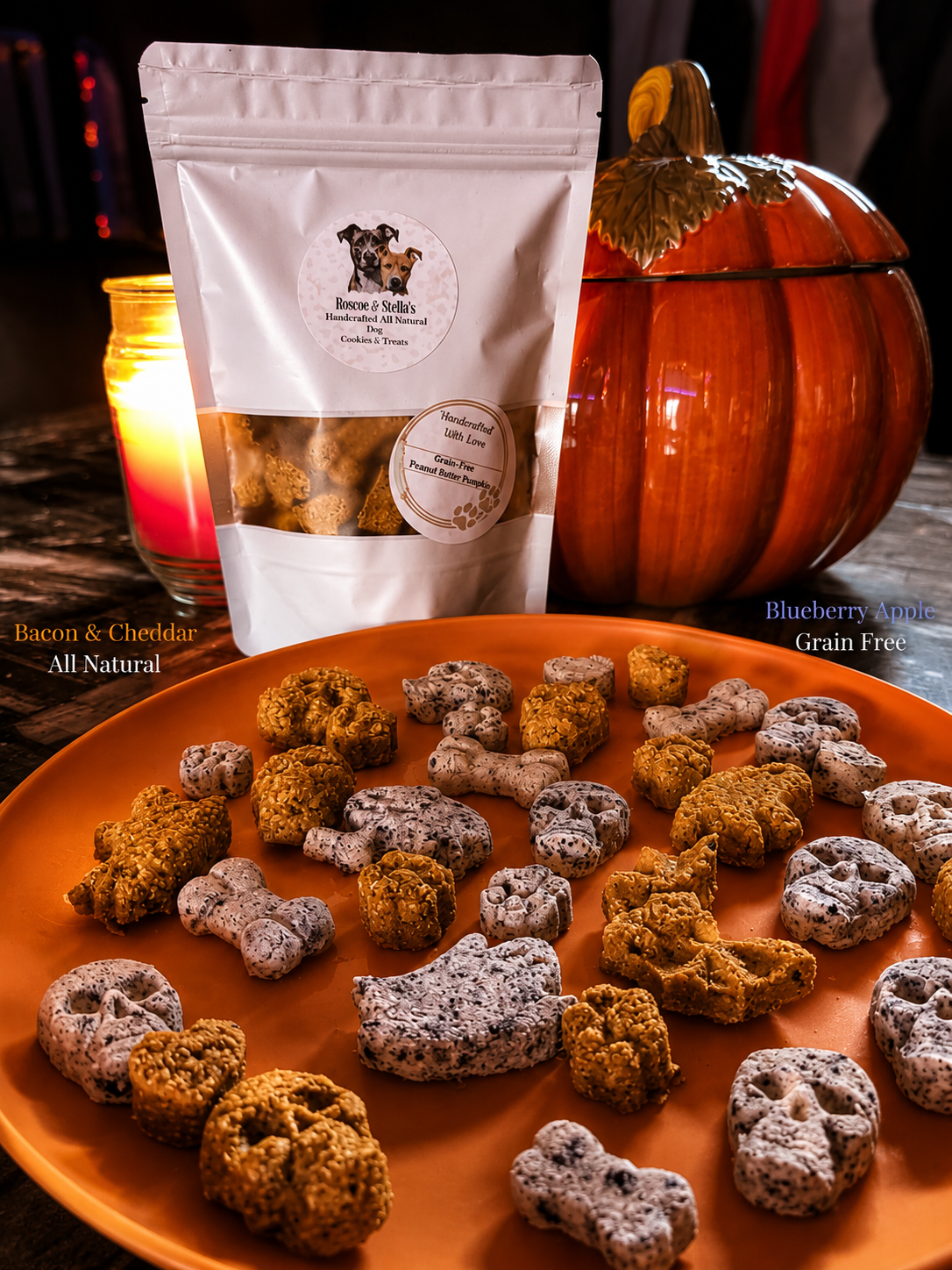 🎃 Roscoe & Stella’s Dog Treats – Halloween Edition 🦇